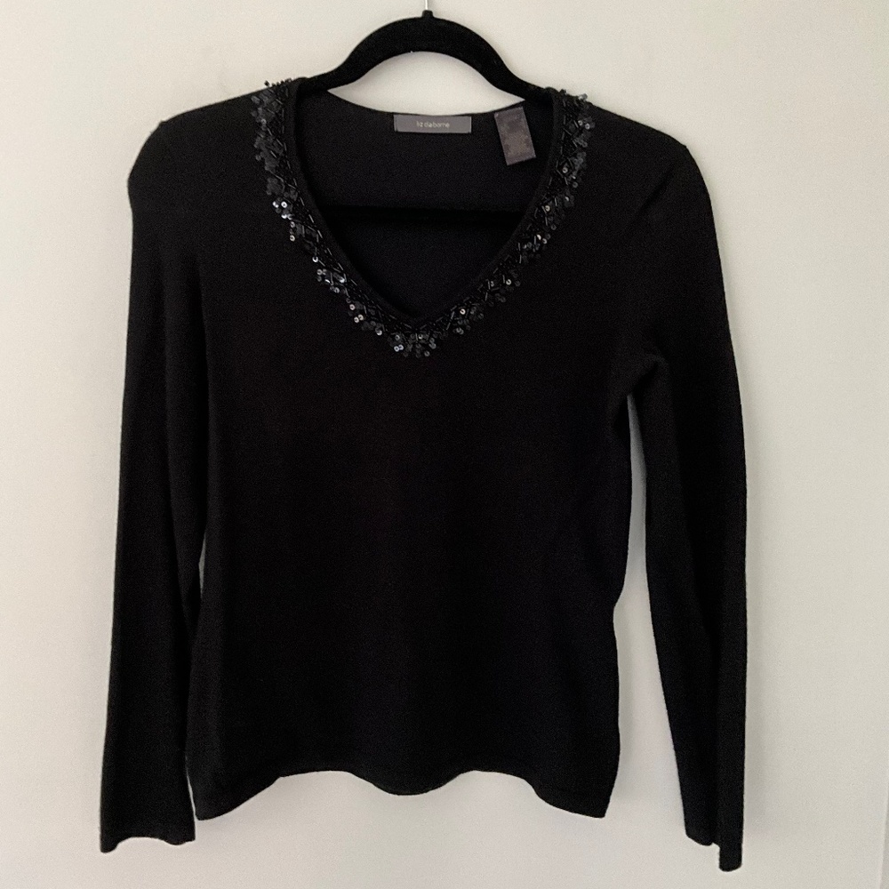 Liz Claiborne black sweater